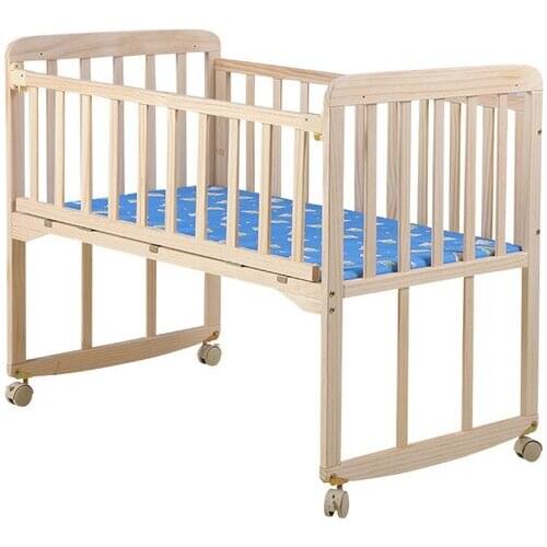 Baby Cribs baby nest baby bassinet solid wood newborn cradle bed with roller table lit enfant baby cot lit bebe folding 102*56cm