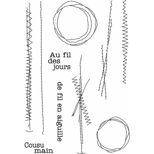 French stamp Clear Stamp for Scrapbooking Transparent Silicone Rubber DIY Photo Album Decor G62