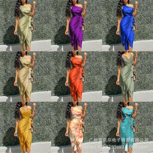 Kalenmos Solid Summer Dresses