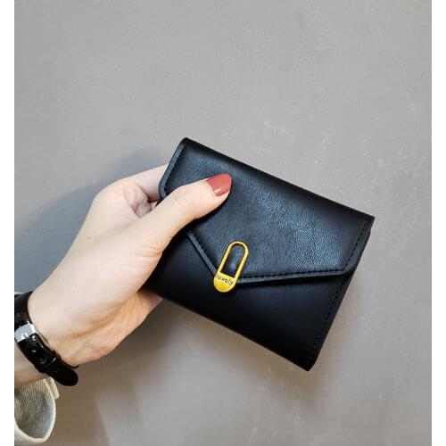 Wallet Women 2020 Lady Short Women Wallets Mini Money Purses Small Fold PU Leather Female Coin Purse for Student Card Holders