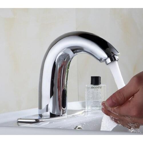 Kitchen/Bathroom brass infrared sense faucet water tap chrome plated, Copper automatic sense faucet wash hand sink basin faucet