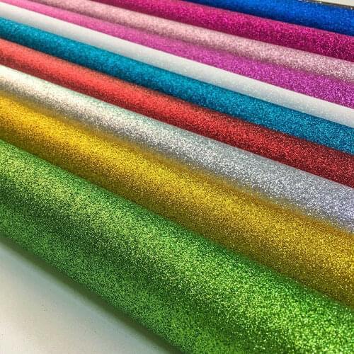 10pcs Bundle Shiny Fine Glitter Fabric Sheet iridescent Sparkle Faux Leather Craft Material Bows Bag Earring DIY 20*30cm