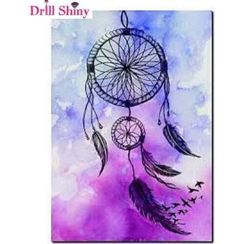 Dream catcher DIY 5D full Diamond Mosaic Diamond Painting Cross Stitch Kit Diamonds Embroidery square Drill Home Decor