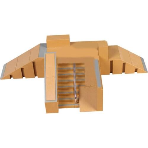 New Fingerboard Excellent Extreme Sports Enthusiasts Suitable Skate Park Kit Ramp Parts For All Ages Gifts with 2 finger boards