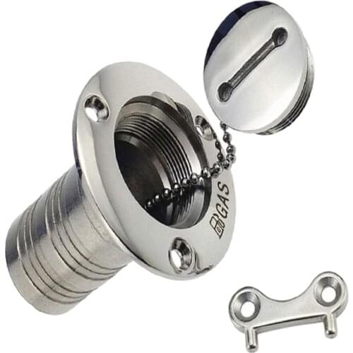 Ø 38mm Stainless Steel Filler Deck Filler Tank Cover For Boat, Yacht, Caravan, Tractor, Trailer Tank