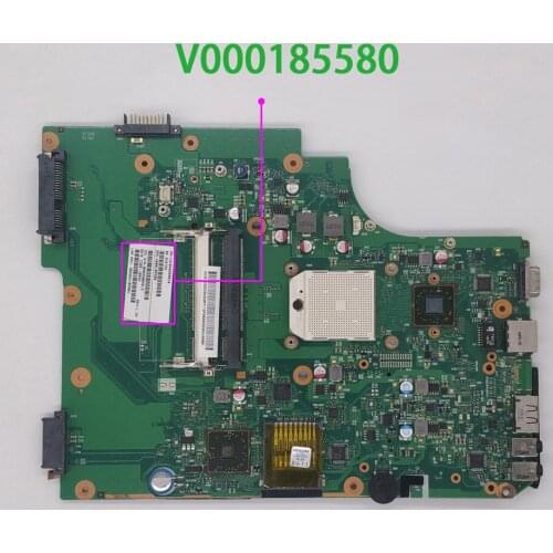Genuine V000185580 Laptop Motherboard Mainboard for Toshiba Satellite L505 L505D Notebook PC
