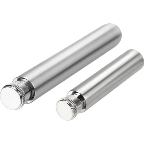 1oz/1.5oz Wine Bottle Hip Flasks Stainless Steel Wine Whisky Bottle Portable Polished Round Bottom Tubular Wine Pot