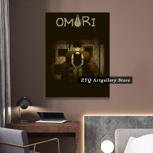Omori Game Anime Poster Home Decor Poster Pictures Wall Art Bedroom Decoration Study Living Room Prints Painting