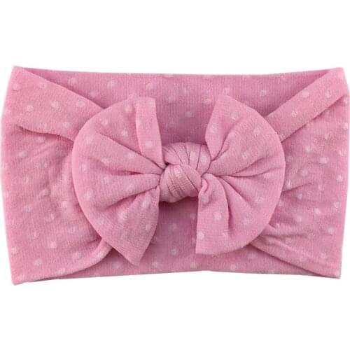 10 pcs/lot , 4 inch Retro point soft nylon hair band fashion wave point jacquard dot bow headband hair accessories