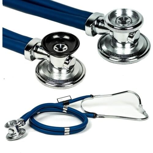 Manufacturer direct sales Multi-function Double tube Medical Clock Professional Doctor Stethoscope Bell Head Audible Fetal Heart