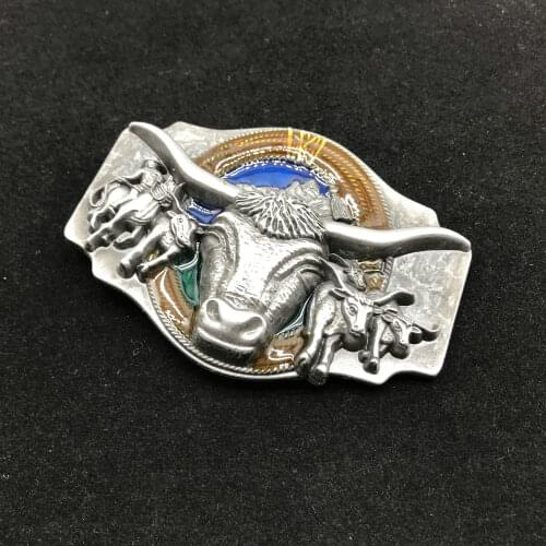 Western cowboy matador zinc alloy belt buckle mens popular belt accessories