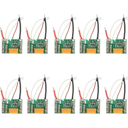 RISE-10Pcs 18V Battery Chip PCB Board Li-Ion Protection Replacement for Makita BL1830 BL1840 BL1850 LXT400
