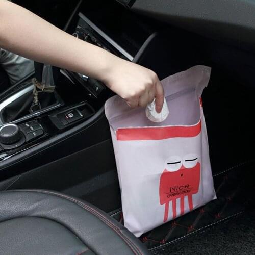 15Pcs Self-adhesive Disposable Garbage Trash Bags Desktop Rubbish Storage Pouch
