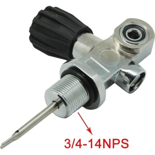 SCBA Diving HPA Tank 4500 PSI Valve with Thread G3/4 or M18*1.5