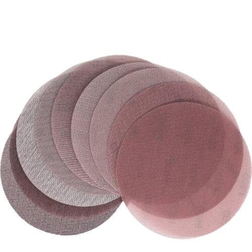 7 Inch 180mm Mesh Abrasive Dust Free Sanding Discs Anti-blocking Dry Hook Loop Grinding Sandpaper 80 to 320 Grit (Pack of 15)