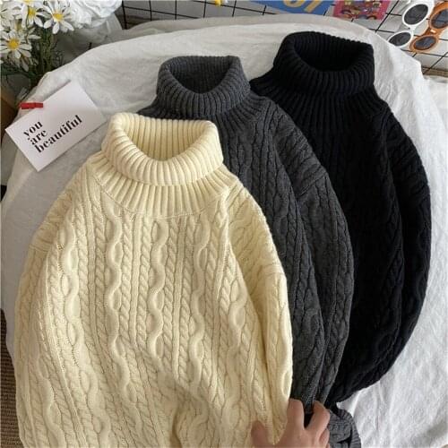 TIKALIA Mens Wool Sweaters