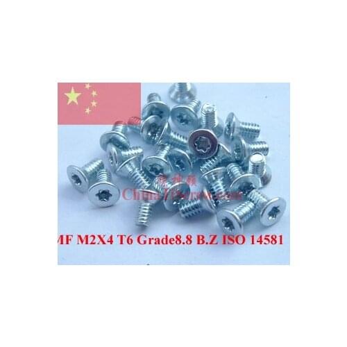 Screws M2X4 SO 14581 TORX T6 Driver Grade 8.8 100 pcs