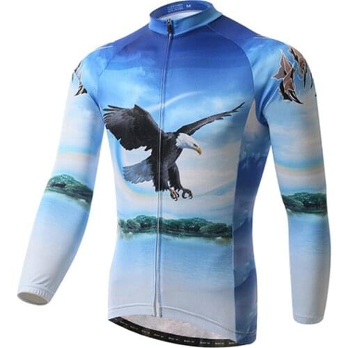 Xintown Long Sleeve Bike Cicycle Jersey Autumn Breathable Cycling Clothing Mountain Cycling Jersey Tops ropa maillot ciclismo