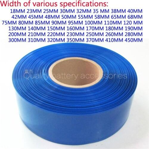1kg/lot All kinds of 18650 26650 lithium battery pack PVC shrink film battery package shrink skin 200MM width