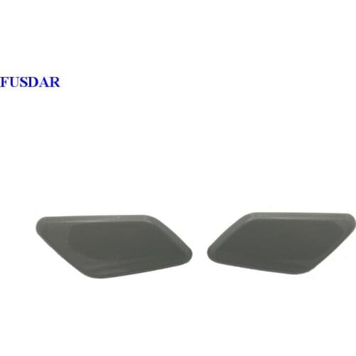 1Pair Front Bumper Headlight Washer Nozzle Cover Caps Unpainted 8264A312 / 8264A311 For Mitsubishi Outlander 2016-2018