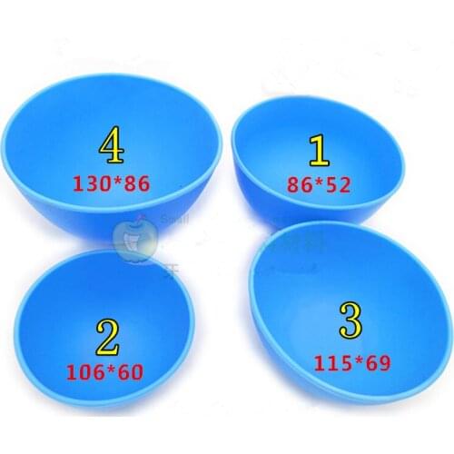 4pcs/set Dental Lab Rubber Mixing Bowl Super soft Silicone Bowl Oral Hygiene Teeth Whitening Tools