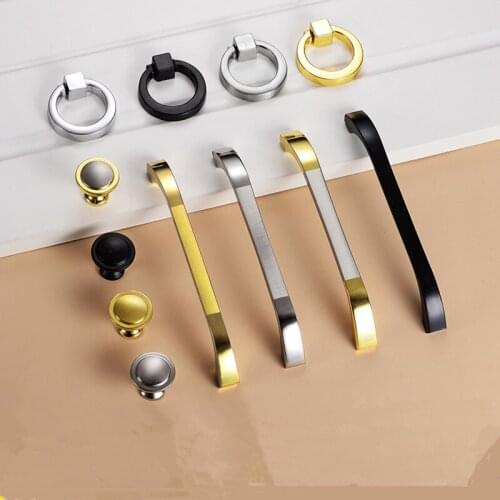 64mm/96mm/128mm/160mm/192mm Zinc Alloy Door Handle Pulls American Cabinet Drawer Knobs With Screws For Furniture Hardware
