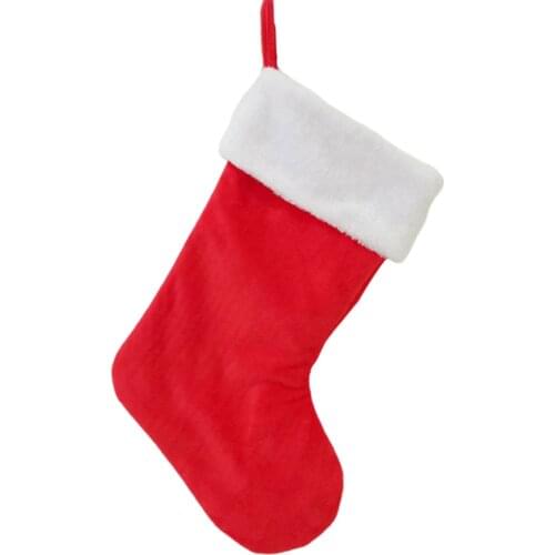 Velvet Christmas Gift Bags Stocking Xmas Tree Hanging Decor Candy Holder