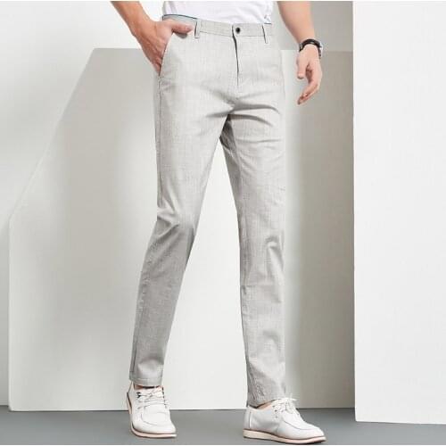 2020 Summer Korean Pants Men Fashion Casual Men Trousers Business Slim Men Linen Pants Pantalon Invierno Hombre