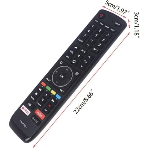 D5QC EN3Y39H Replaced Remote Compatible with Hisense TV H55A6550 H65U9A H75U9A H55U7A H65U7A EN3Y39D EN3Y39HB H50U7A H43A6500