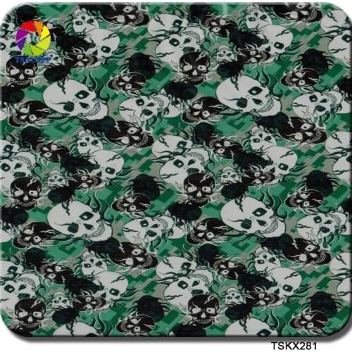 Hydro dipping hydrographics Films CSKX281 0.5M*20M Skull water transfer printing film