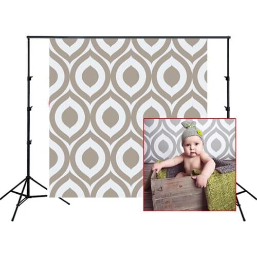 HUAYI Photography Backdrop Newborns Child Baby Birthday Photobooth Background Vintage Grey Patterns Photo Backdrop Props XT-3938