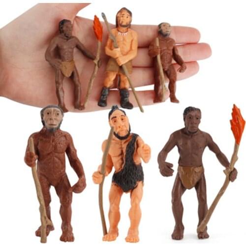 Simulation Human Evolution of Man Primitive Human Model Figures Toy Collection Teaching Materials Science Educational toys