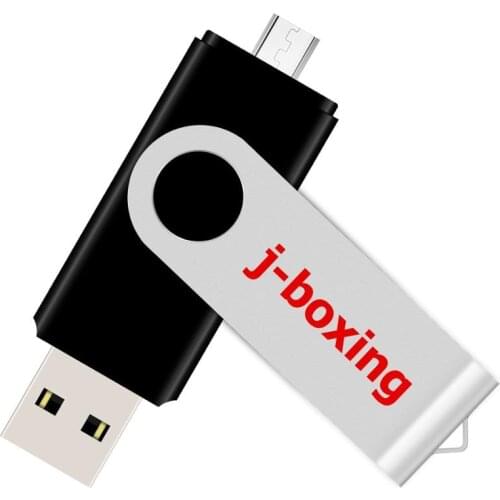J-boxing OTG USB Flash 32GB Dual Port Pendrive 32gb Micro USB Flash Drive Swivel Memory Stick for Samsung Huawei Tablet 8 Colors