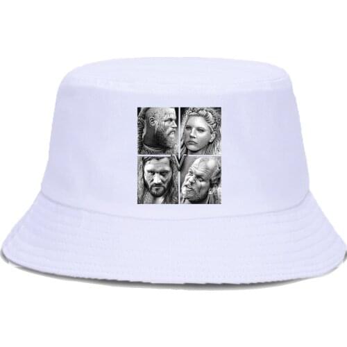 TV Show Vikings Fashion Fishermans Caps Unisex Sunscreen Panama Cap Summer Casual Beach Sun Hat Outdoor Foldable Bucket Hats