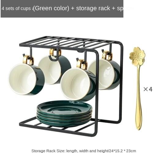 Coffee cup Ceramic Anilox Roll Cup and saucer set gift box family expenses cup saucer gift set Saucer Sets tea set porcelain