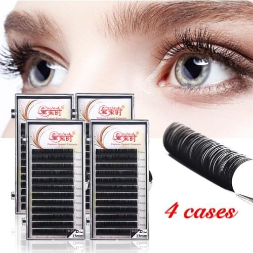 Eyelash Extension Individual Silk Volume Eyelashes Cilia Korea Eye Lashes Extensions BCD CURL 8-15mm Lashes Faux Mink Eye Lashes