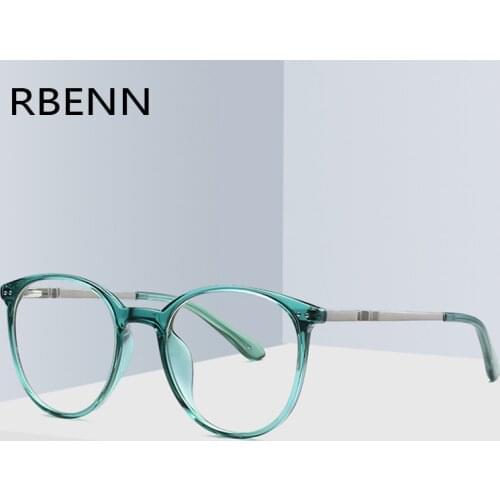 RBENN New Round Computer Reading Glasses Women Men Blue Light Blocking Optical Frame Unisex TR90 Presbyopia Eyeglasses +1.5 2.5