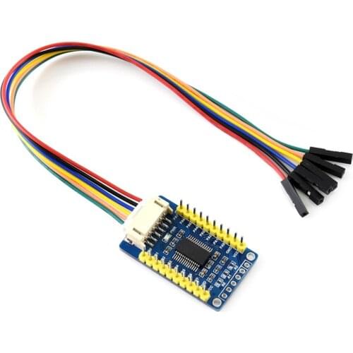 Waveshare MCP23017 IO Expansion Board I2C Interface Expands 16I/O Pins compatible for Raspberry Pi / micro:bit / Arduino / STM32