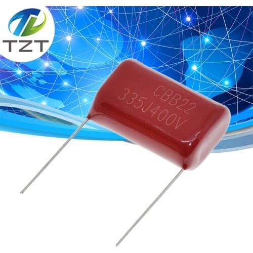 10PCS 400V335J 3.3uF Pitch 25mm 400V 335 3300nf CBB Polypropylene film capacitor