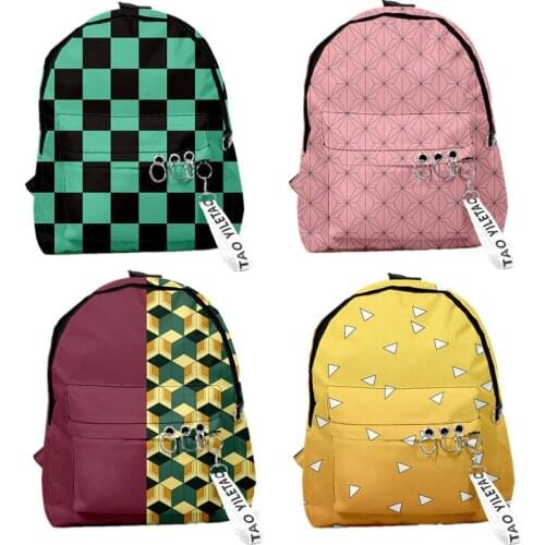Demon Slayer: Kimetsu no Yaiba Backpack Bags Boys Girls Christmas New Year School Bags Mochila Feminina Nezuko Notebook Bag