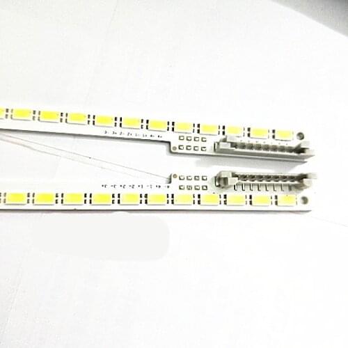 679mm 2PCS LED Backlight Strip 2011SVS55-6.5K-V2-4CH-PV BN64-01664A For UA55D6000SJ UA55D6600 UE55D6500V LTJ550HW05-J