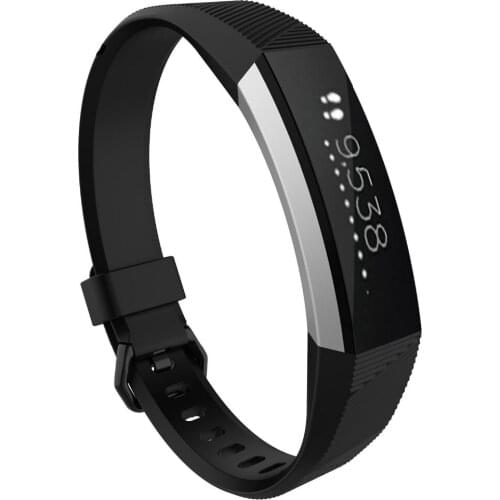 100pcs/Lot by DHL for Fitbit Alta HR Soft Silicone Replacement Wristband Strap Secure Buckle Adjustable band 12 Colors 2 Sizes