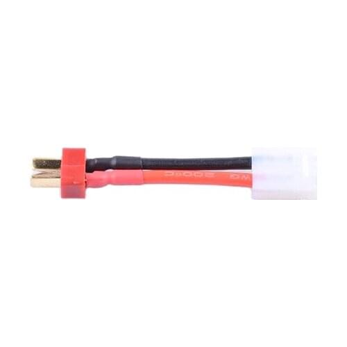 2 pcs Male T-Plug /Deans To Female Tamiya Battery Adapter 14awg RC Battery Charging Cable 40mm
