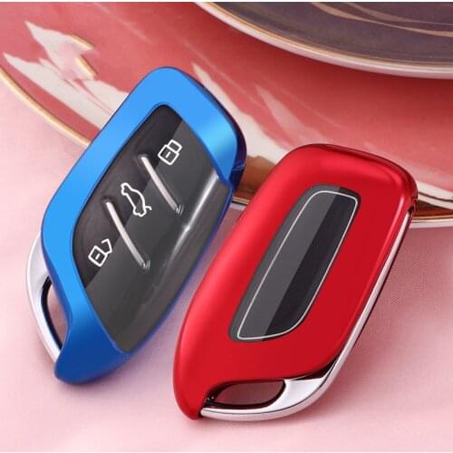 2020 Soft TPU Car Key Case Cover Protection Shell For Roewe RX5 i6 ERX5 i5 RX8 RX3 For MG6 MG ZS EV EZS HS EHS Car Accessories