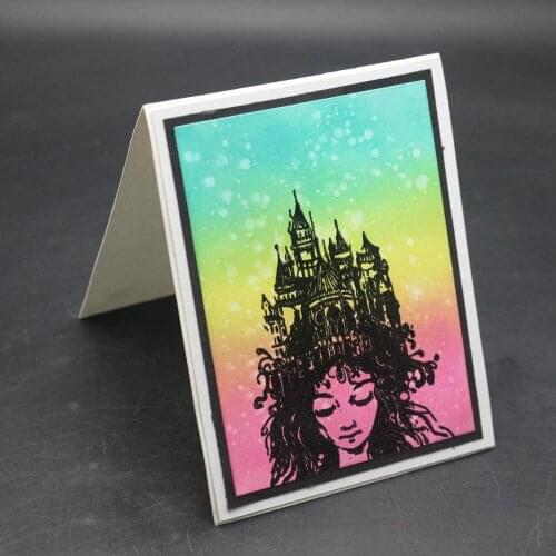 DABOXIBO Abstract Girl Head House Clear Stamps Mold For DIY Scrapbooking Cards Making Decorate Crafts 2020 NEW Arrival