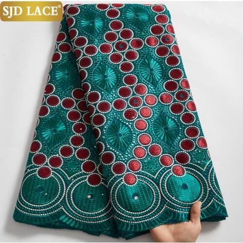 Delivery to USA within 5 days African Lace Fabric 2019 Swiss Voile Cotton Lace With Stones Swiss Voile Lace In Switzerland A1468