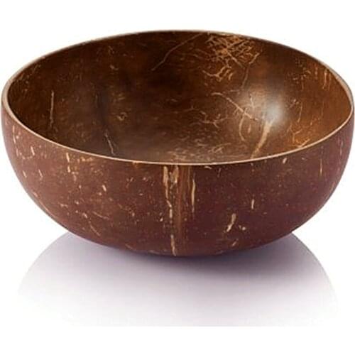 Natural Coconut Bowl Spoon Set Creative Coconut Shell Fruit Salad Noodle Rice Bowl Wooden Bowl Tableware Restaurant Kitchen