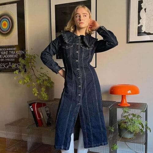 Модные джинсовые платья La melancolie China At AliExpress