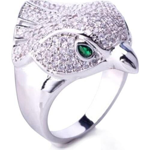 LYCOON Free shipping Trendy Newest animal bird style ring Ring Setting Cubic Zirconia for Women Party Ring