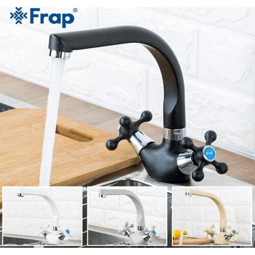 Frap Multicolor Spray Painting Kitchen basin Faucet Single hole Modern design two handle Cold and hot water tap F5408-7/8/10/21